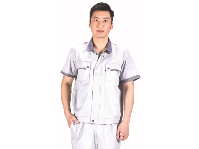 工作服定做 銀白色工人工作服樣衣展示